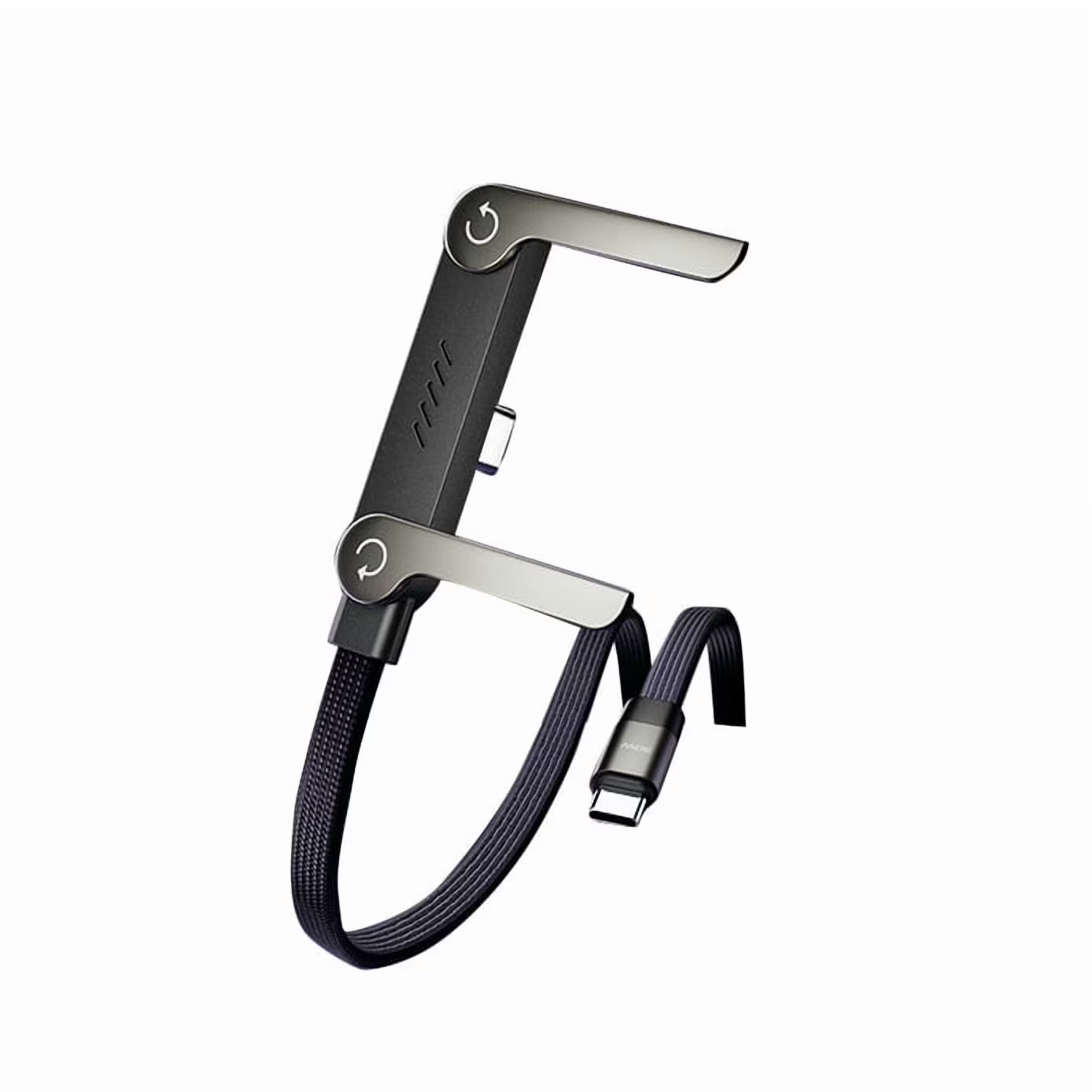 Invisible Holder Charger Cable, 240W Super Fast Charging with Stand, Built-In Phone Support Fast Charging Cord, Type C Braided Design for Gaming Office Travel 1PC 240W